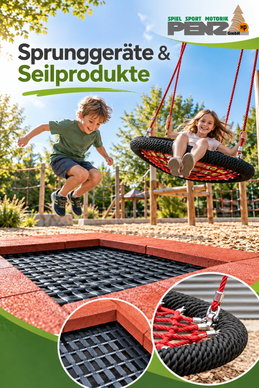Vorschau: Flyer Bodentrampoline & Seilprodukte