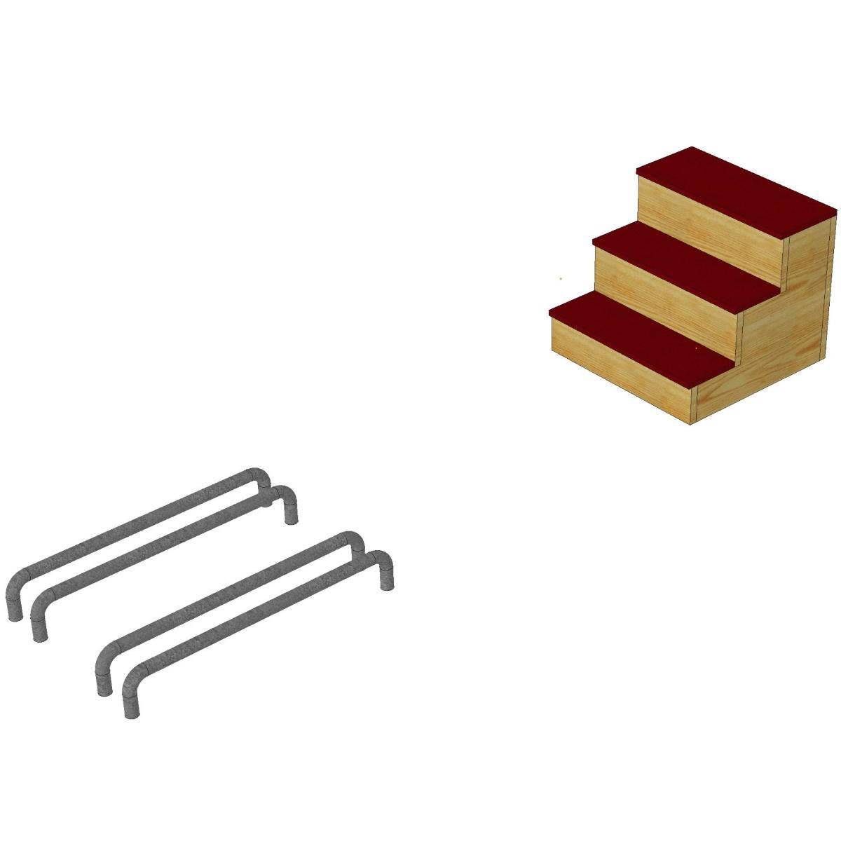 Liegestütz - Treppe