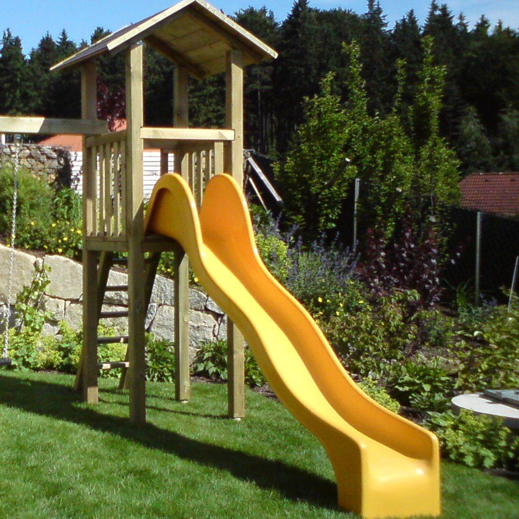 Rutschturm 120 x 120 mit Dach