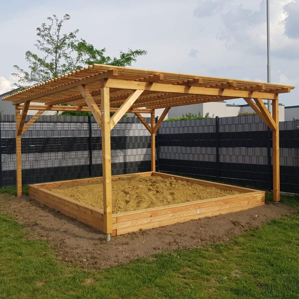 Schattenpergola Lärche 300x300