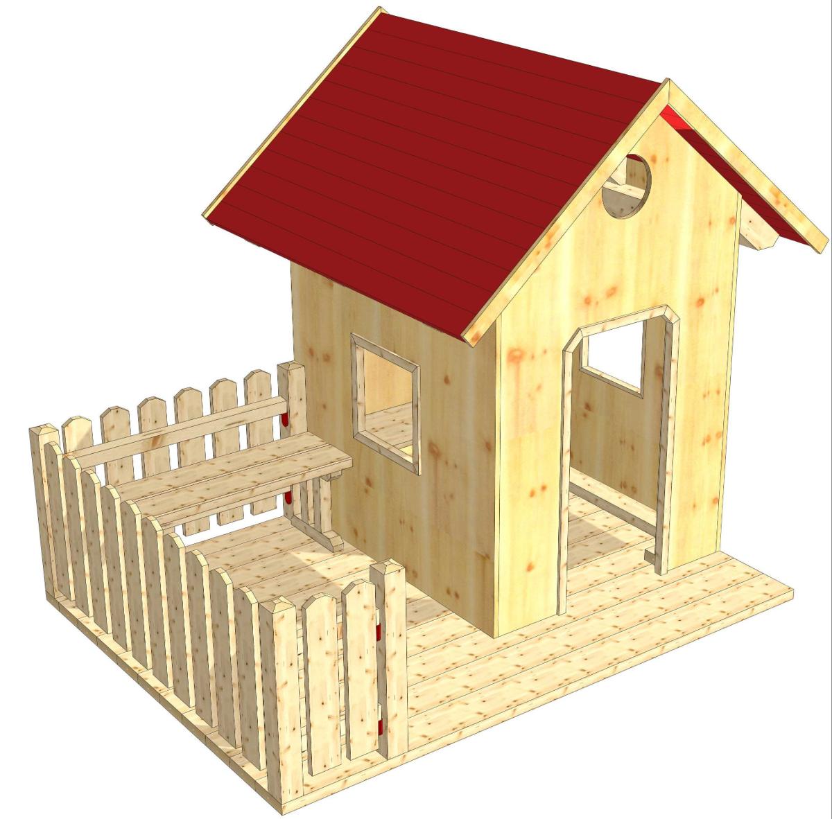Spielhaus Lärche mit Veranda