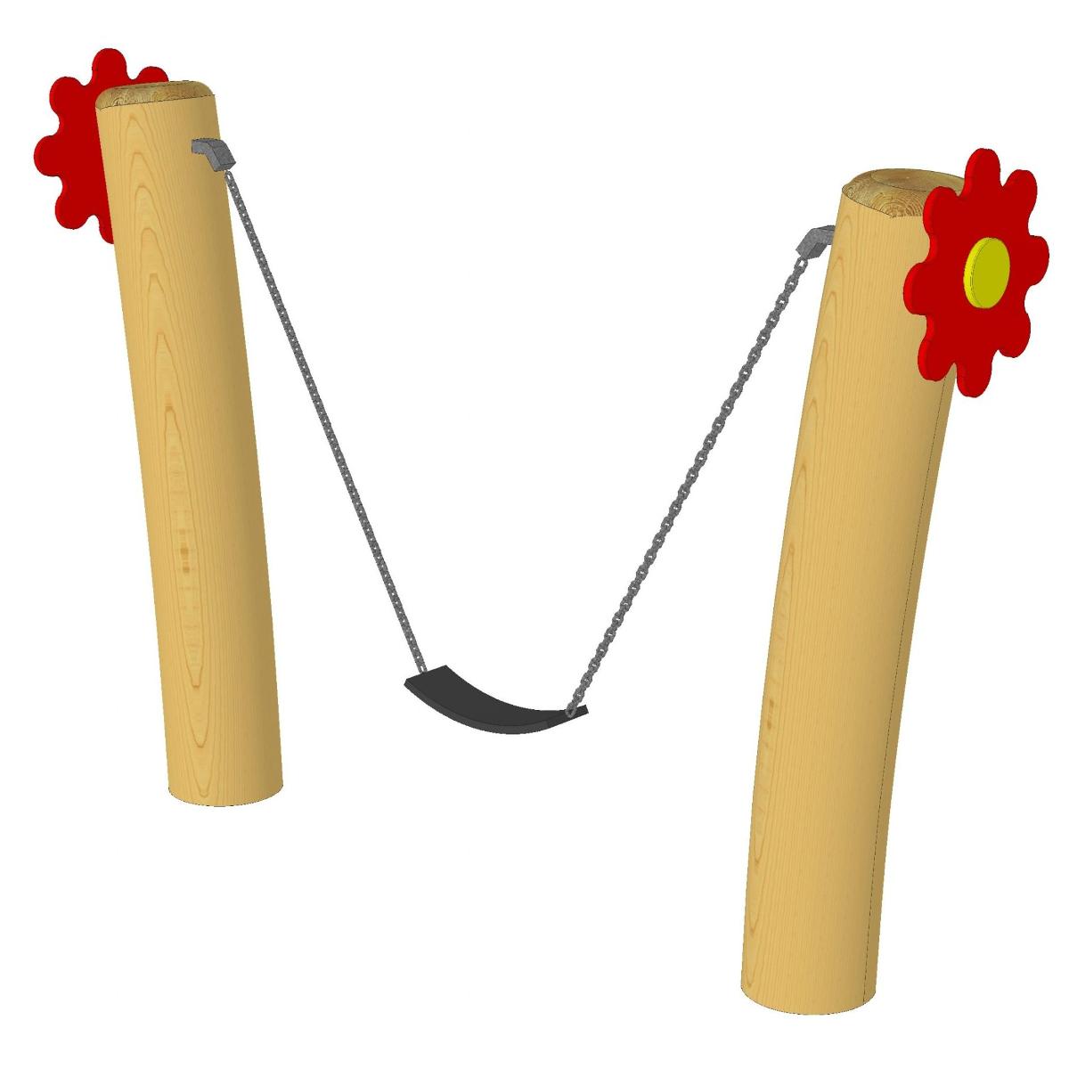 Wiege mit Gurtsitz